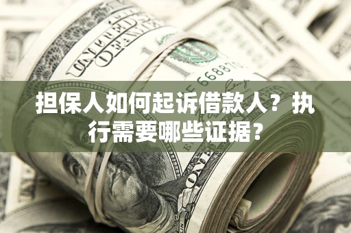 武汉担保人如何起诉借款人？执行需要哪些证据？