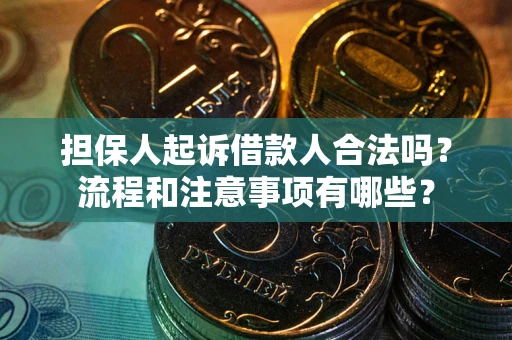 武汉担保人起诉借款人合法吗？流程和注意事项有哪些？