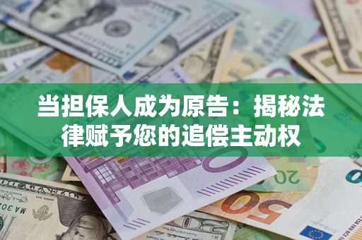 武汉当担保人成为原告：揭秘法律赋予您的追偿主动权