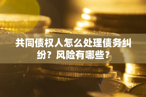 武汉共同债权人怎么处理债务纠纷？风险有哪些？