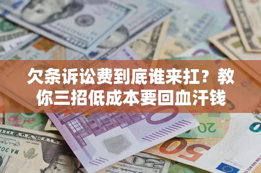 武汉欠条诉讼费到底谁来扛？教你三招低成本要回血汗钱
